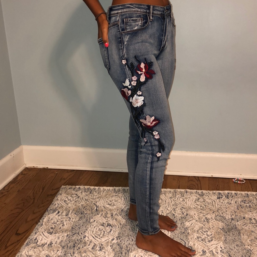 Embroidered jeans